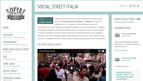 Quello delle Social Street è un fenomeno in crescita in Italia