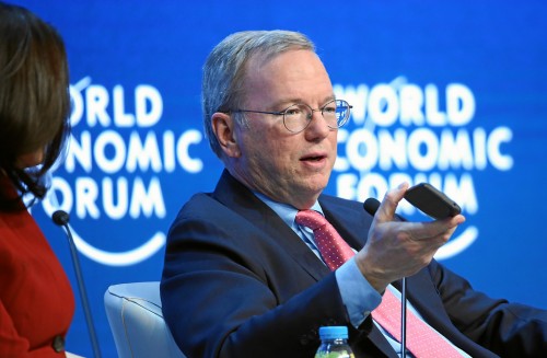 World Economic Forum 2015, Davos, Eric Schmidt, ex CEO di Google, fa il punto sul internet delle cose