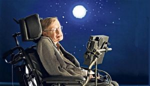 Stephen Hawking "parla" ad una conferenza utilizzando il suo computer