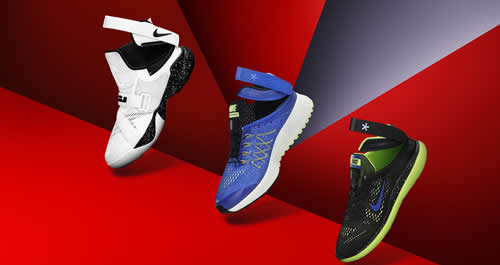 I tre nuovi modelli Nike FlyEase LeBron Soldier 9, Pegasus 32 e  Flex Run, seguono il lancio, lo scorso anno, del LeBron Soldier 8