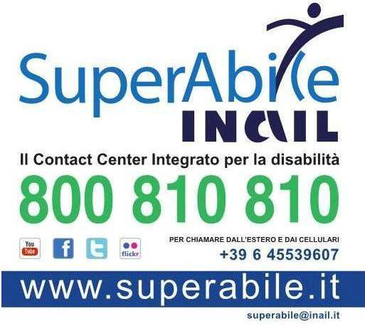 Supoerabie Inail, al Numero Verde 800.810.810 del Contact Center Integrato informazione e consulenza sulle tematiche legate alla disabilità