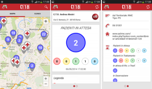 Alcune schermate dell'app E.R. Map