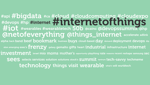 Internet of things: la discussion intorno all'hashtag twitter #internetofthings