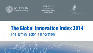 Particolare della copertina dell'edizione 2014 del Global Innovation Index