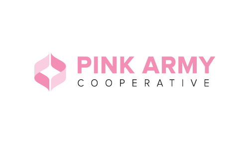 Il logo del centro di ricerca biomedica indipendente Pink Army Cooperative, che offre gratuitamente terapie virali antitumorali personalizzate