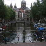 Amsterdam canals in summer