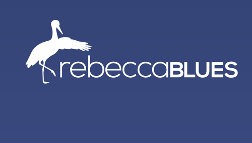 Il logo di Rebecca Blues. l’app ed il social network per la prevenzione della depressione post partum