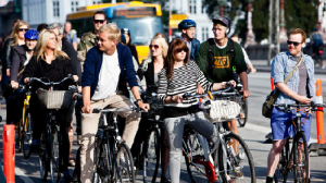 Traffico di biciclette a Copenhagen