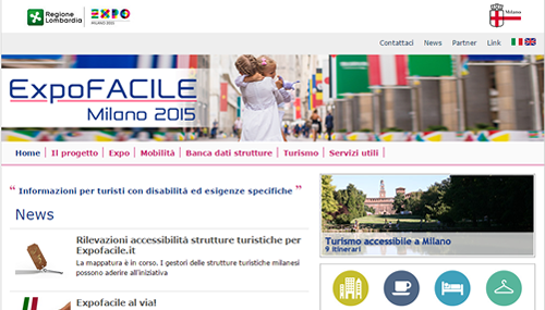 expofacile.it, il portale per l'accessibilità dell'Expo 2015 di Milano