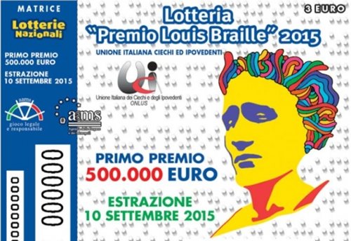 Accanto alla lotteria Italia, la lotteria Braille i cui proventi vanno all'Unione Italiana Ciechi e Ipovedenti