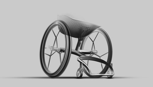 Go, la nuova sedia a ruote di design, stampata in 3 di e personalizzabile