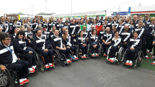 La squadra paralimpica
