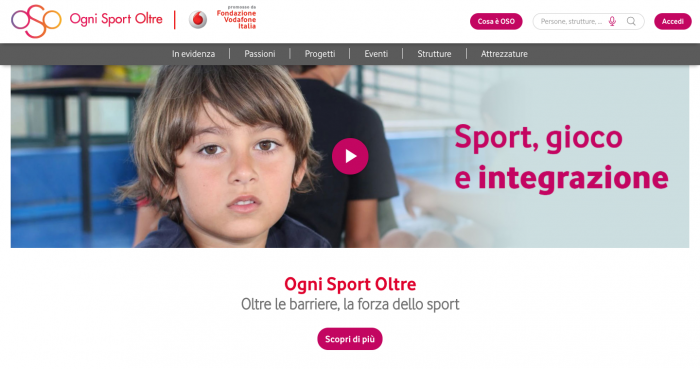 Al via la piattaforma Ogni Sport Oltre di Fondazione telecom