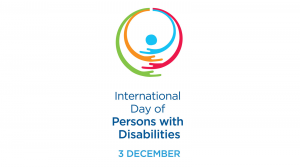 Il logo dell'Idpd, L'international Day of Persons with Disability istituita dall'Onu per il 3 dicembre